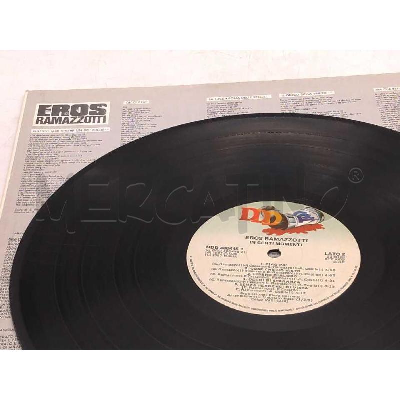 DISCO 33 GIRI EROS RAMAZZOTTI IN CERTI MOMENTI VG | Mercatino dell'Usato Moncalieri bengasi 4