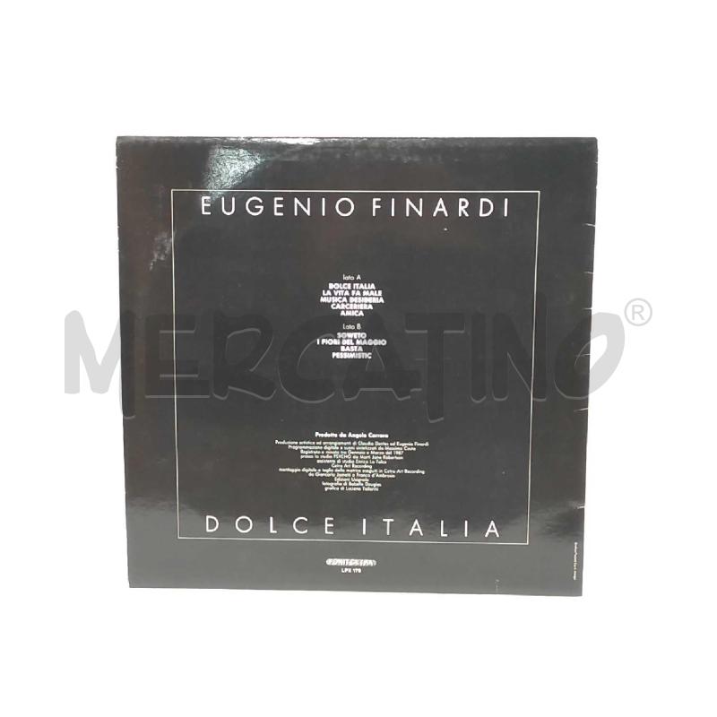 DISCO 33 GIRI EUGENIO FINARDI DOLCE ITALIA VG+ | Mercatino dell'Usato Moncalieri bengasi 2