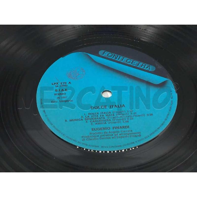 DISCO 33 GIRI EUGENIO FINARDI DOLCE ITALIA VG+ | Mercatino dell'Usato Moncalieri bengasi 5