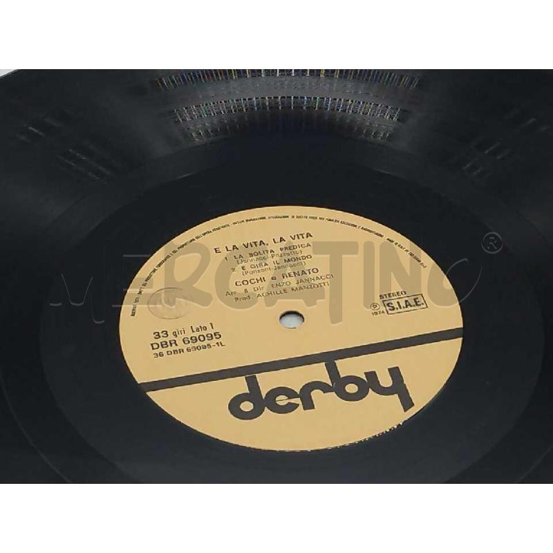 DISCO 33 GIRI E LA VITA LA VITA COCHI E RENATO VG | Mercatino dell'Usato Moncalieri bengasi 4