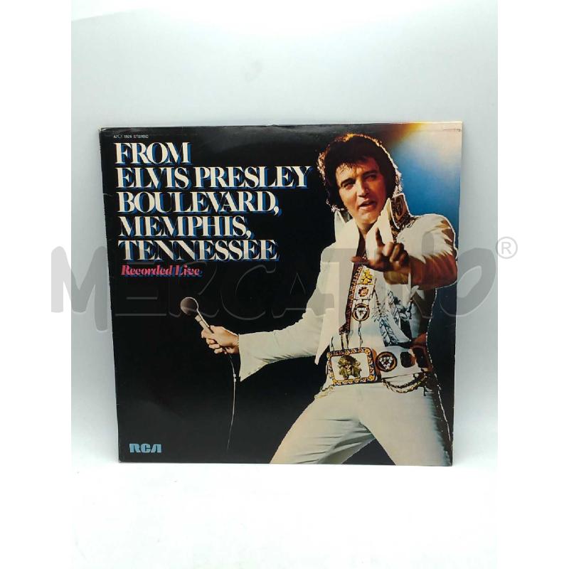 DISCO 33 GIRI FROM ELVIS PRESLEY BOULEVARD MENPHIS TENNESSEE RECORDED LIVE VG+ APL11506 | Mercatino dell'Usato Moncalieri bengasi 1