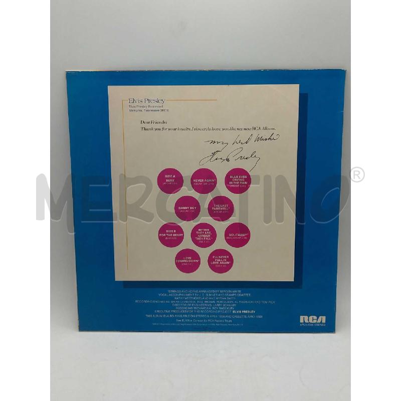 DISCO 33 GIRI FROM ELVIS PRESLEY BOULEVARD MENPHIS TENNESSEE RECORDED LIVE VG+ APL11506 | Mercatino dell'Usato Moncalieri bengasi 2