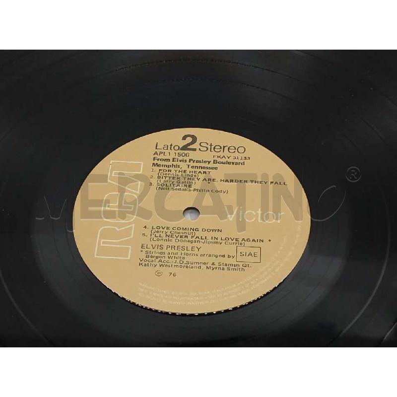 DISCO 33 GIRI FROM ELVIS PRESLEY BOULEVARD MENPHIS TENNESSEE RECORDED LIVE VG+ APL11506 | Mercatino dell'Usato Moncalieri bengasi 3