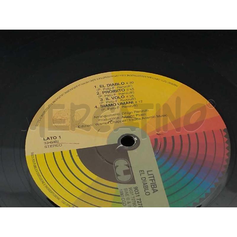 DISCO 33 GIRI LITFIBA EL DIABLO VG+ | Mercatino dell'Usato Moncalieri bengasi 5