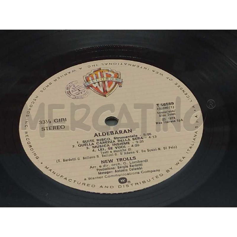 DISCO 33 GIRI NEW TROLLS ALDEBARAN VG VG | Mercatino dell'Usato Moncalieri bengasi 4