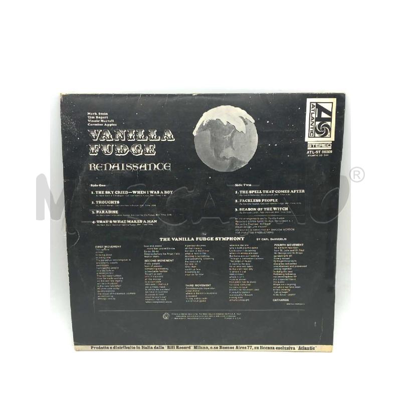 DISCO 33 GIRI RENAISSANCE VANILLA FUDGE VG | Mercatino dell'Usato Moncalieri bengasi 2