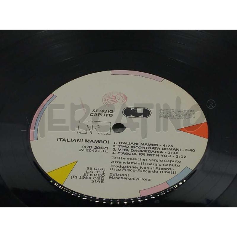 DISCO 33 GIRI SERGIO CAPUTO ITALIANI MAMBO VG | Mercatino dell'Usato Moncalieri bengasi 4