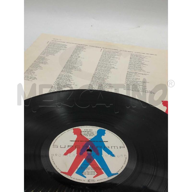 DISCO 33 GIRI SUPERTRAMP BROTHER WHERE YOU BOUND VG | Mercatino dell'Usato Moncalieri bengasi 5