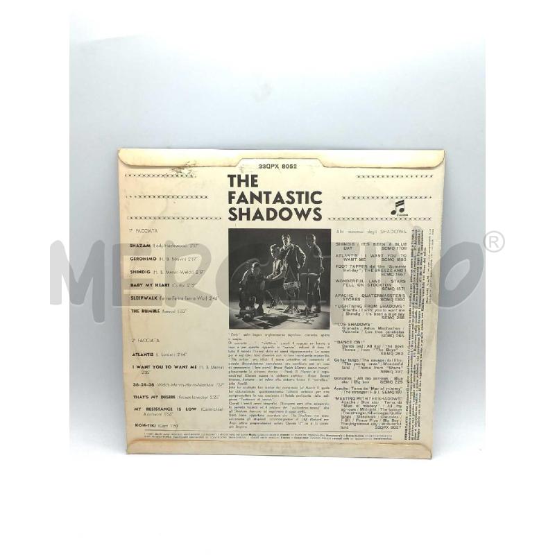 DISCO 33 GIRI THE FANTASTIC SHADOWS VG | Mercatino dell'Usato Moncalieri bengasi 2