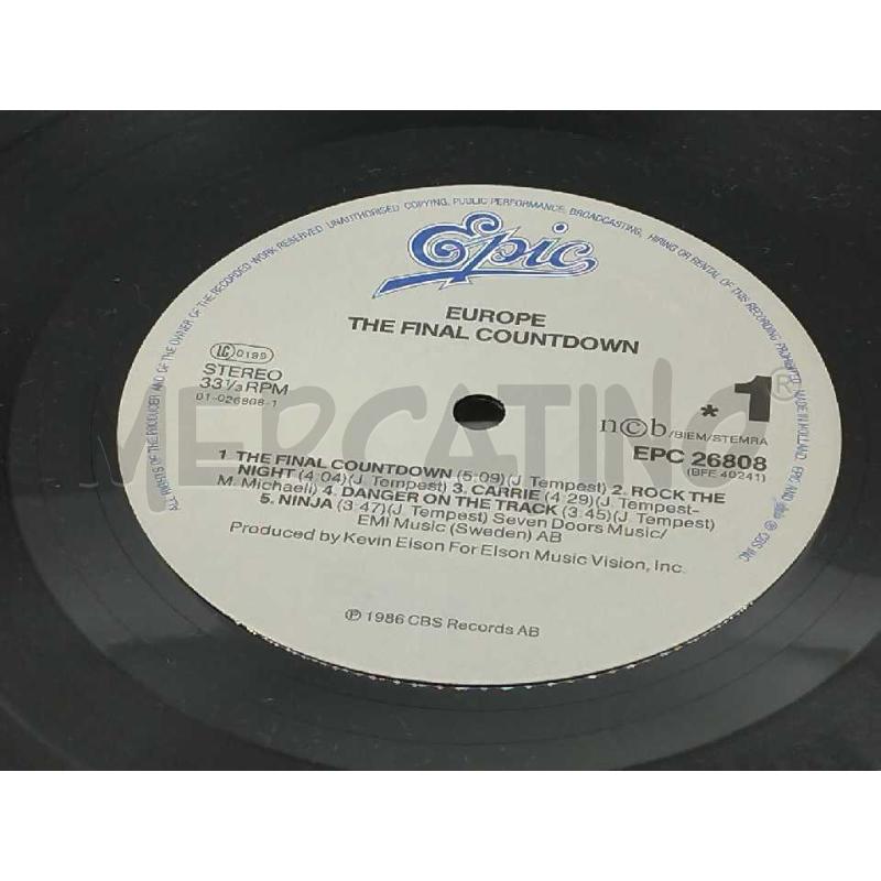 DISCO 33 GIRI THE FINAL COUNTDOWN EUROPE VG | Mercatino dell'Usato Moncalieri bengasi 4