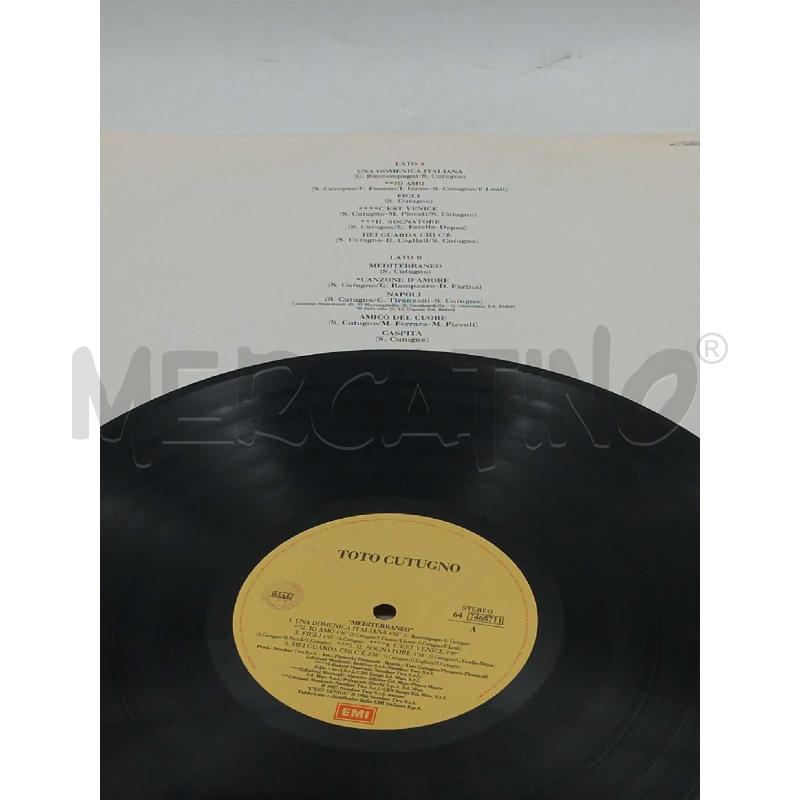 DISCO 33 GIRI TOTO CUTUGNO MEDITERRANEO VG | Mercatino dell'Usato Moncalieri bengasi 3