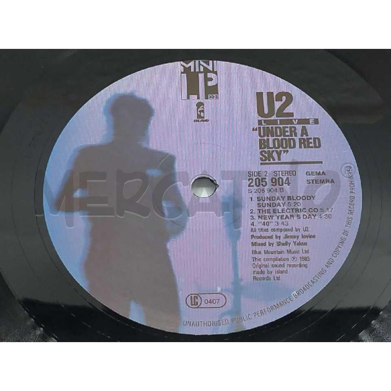 DISCO 33 GIRI U2 LIVE UNDER A BLOOD RED SKY VG+ VG+ | Mercatino dell'Usato Moncalieri bengasi 5