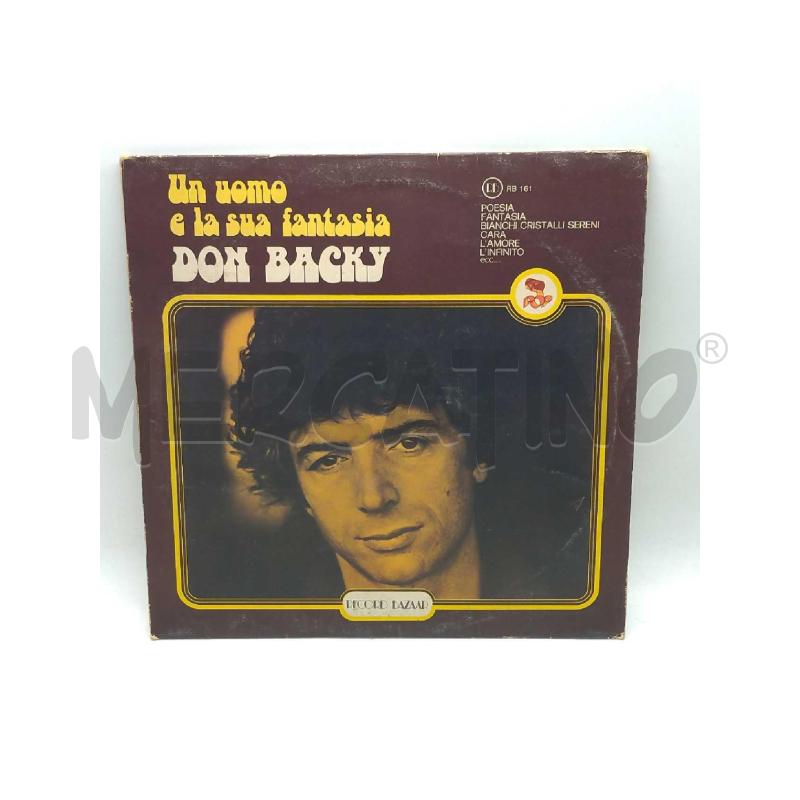 DISCO 33 GIRI UN UOMO E LA SUA FANTASIA DON BACKY LIEVI RIGHE VG | Mercatino dell'Usato Moncalieri bengasi 1