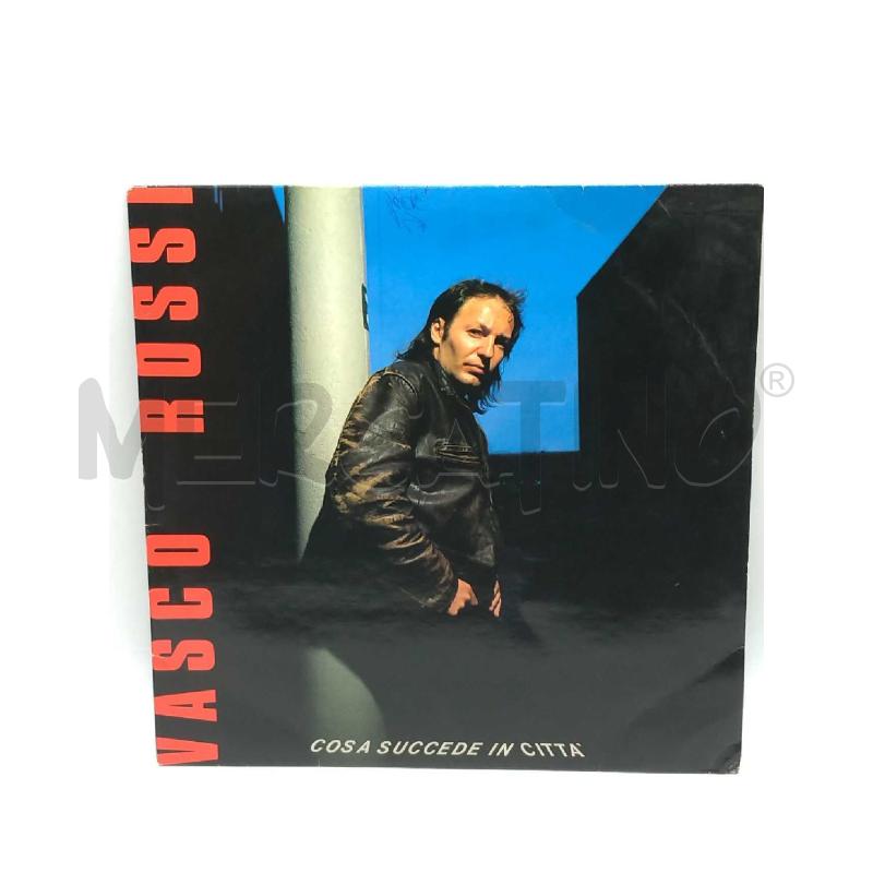 DISCO 33 GIRI VASCO ROSSI COSA SUCCEDE IN CITTA' COPERTINA SCRITTA VG+ | Mercatino dell'Usato Moncalieri bengasi 1