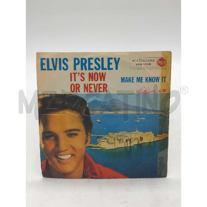 DISCO 45 GIRI ELVIS PRESLEY IT'S NOW OR NEVER MAKE ME KNOW IT 45N 1088 | Mercatino dell'Usato Moncalieri bengasi 2