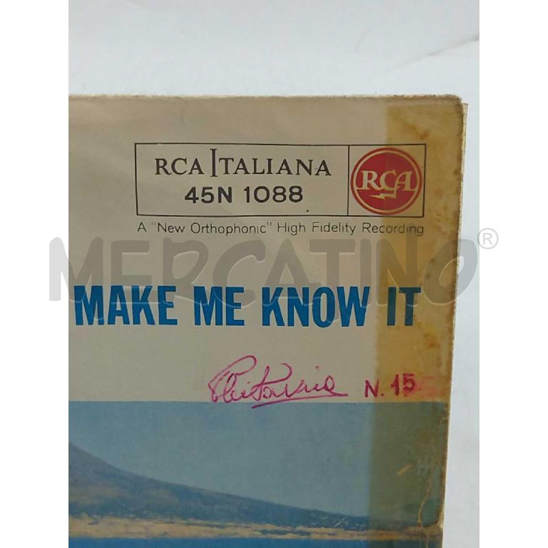 DISCO 45 GIRI ELVIS PRESLEY IT'S NOW OR NEVER MAKE ME KNOW IT 45N 1088 | Mercatino dell'Usato Moncalieri bengasi 3