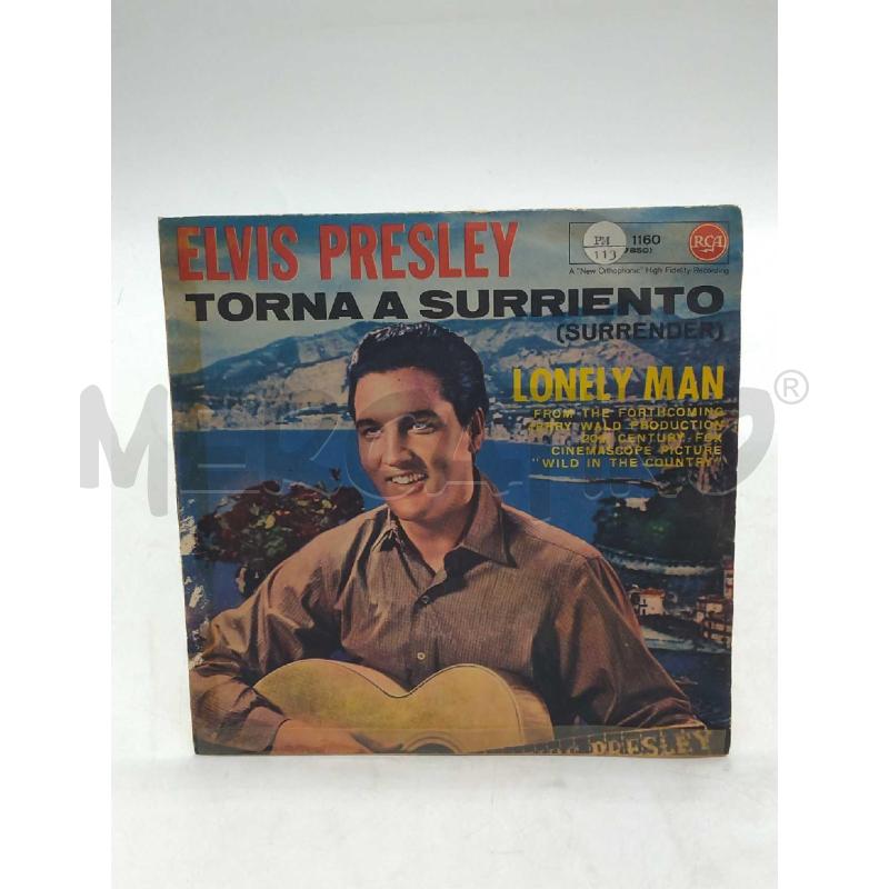 DISCO 45 GIRI ELVIS PRESLEY TORNA A SURRIENTO LONELY MAN 45N1160 | Mercatino dell'Usato Moncalieri bengasi 1