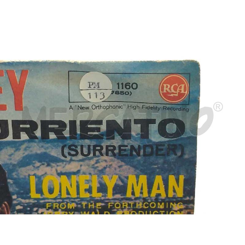 DISCO 45 GIRI ELVIS PRESLEY TORNA A SURRIENTO LONELY MAN 45N1160 | Mercatino dell'Usato Moncalieri bengasi 2