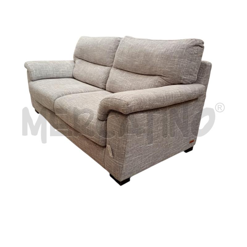 DIVANO POLTRONE&SOFÀ TALZANO TESSUTO GRIGIO DIM. 98X210X97 CM | Mercatino dell'Usato Moncalieri bengasi 2