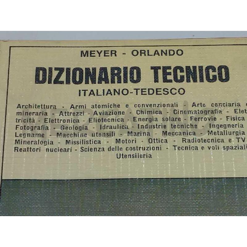 DIZIONARIO TECNICO HOEPLI ITALIANO TEDESCO 1977 2 VOL. | Mercatino dell'Usato Moncalieri bengasi 4