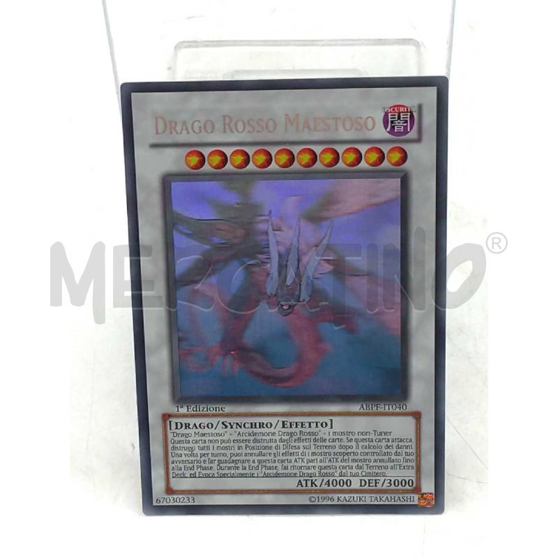 DRAGO ROSSO MAESTOSO GHOST ABPF-IT040 | Mercatino dell'Usato Moncalieri bengasi 1