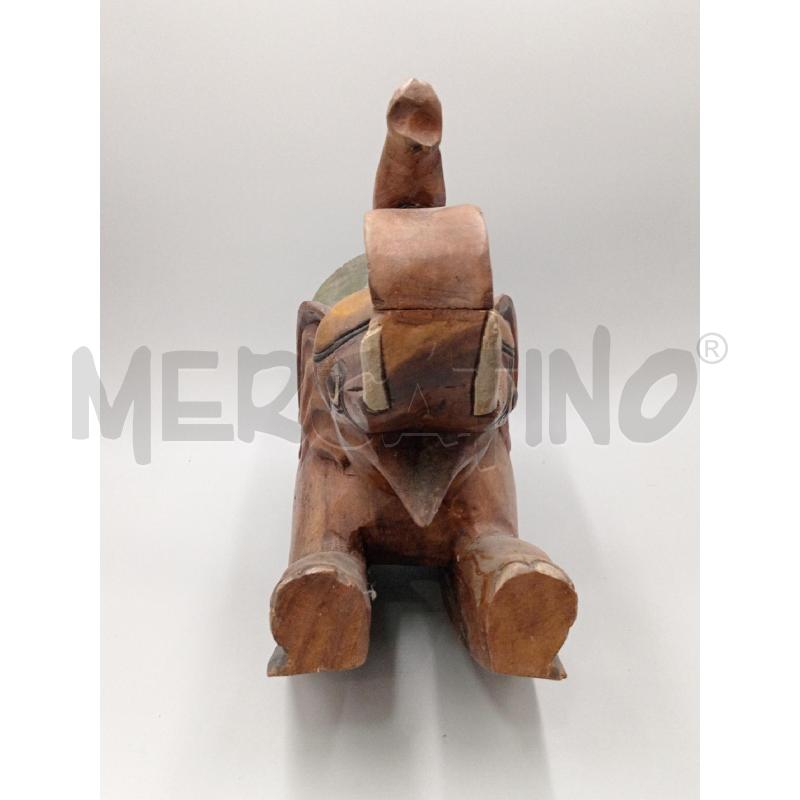 ELEFANTINO DONDOLO LEGNO MASSELLO 43 X 37 | Mercatino dell'Usato Moncalieri bengasi 2