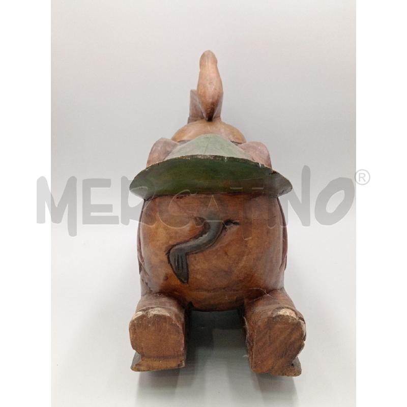 ELEFANTINO DONDOLO LEGNO MASSELLO 43 X 37 | Mercatino dell'Usato Moncalieri bengasi 4
