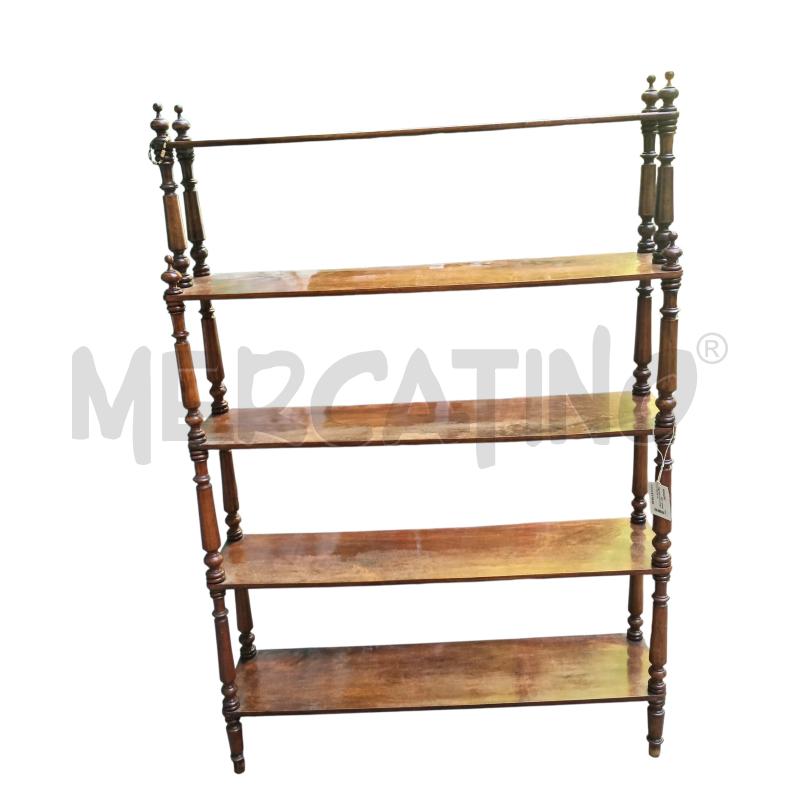 ETAGERE LEGNO NOCE 5 RIPIANI 100 CM | Mercatino dell'Usato Moncalieri bengasi 1