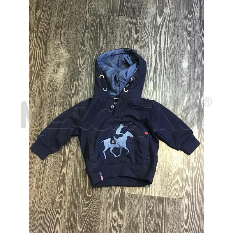 FELPA BAMBINO ASPEN POLO CLUB BLU CON LOGO  | Mercatino dell'Usato Moncalieri bengasi 1