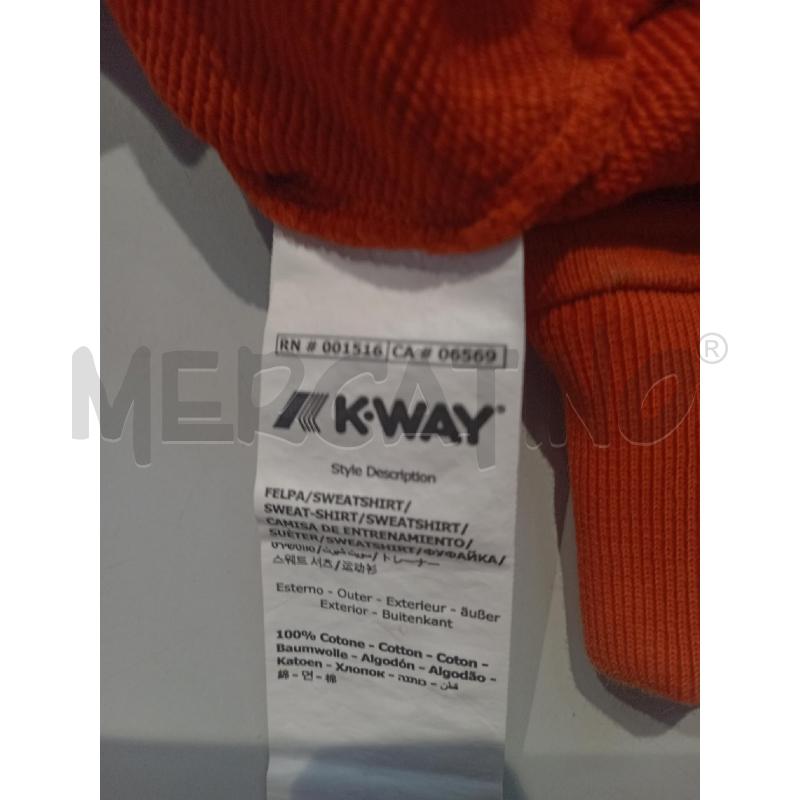 FELPA BAMBINO K WAY ARANCIO | Mercatino dell'Usato Moncalieri bengasi 5