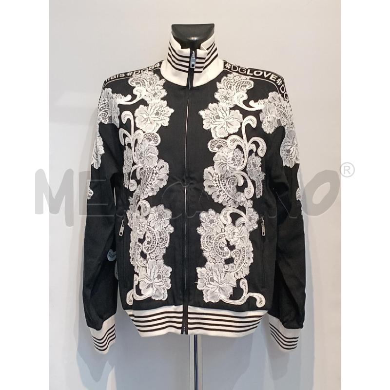FELPA DONNA DOLCE & GABBANA NERA INSERTI PIZZO | Mercatino dell'Usato Moncalieri bengasi 1