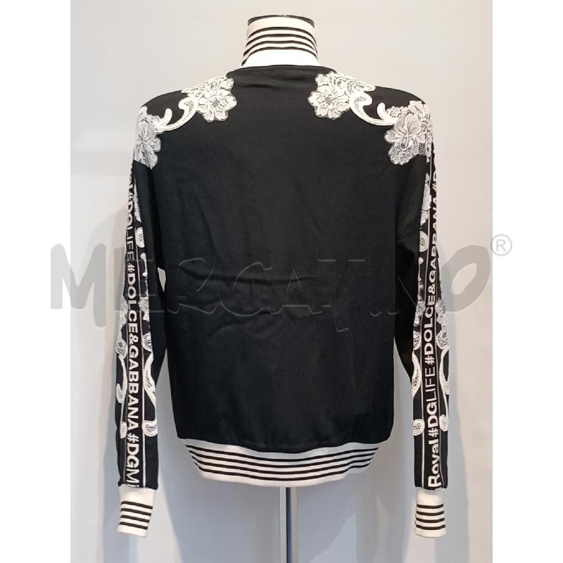 FELPA DONNA DOLCE & GABBANA NERA INSERTI PIZZO | Mercatino dell'Usato Moncalieri bengasi 2