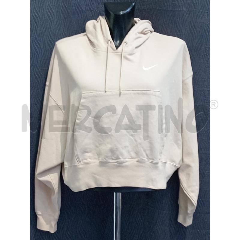 FELPA DONNA NIKE BEIGE CON CAPPUCCIO | Mercatino dell'Usato Moncalieri bengasi 1