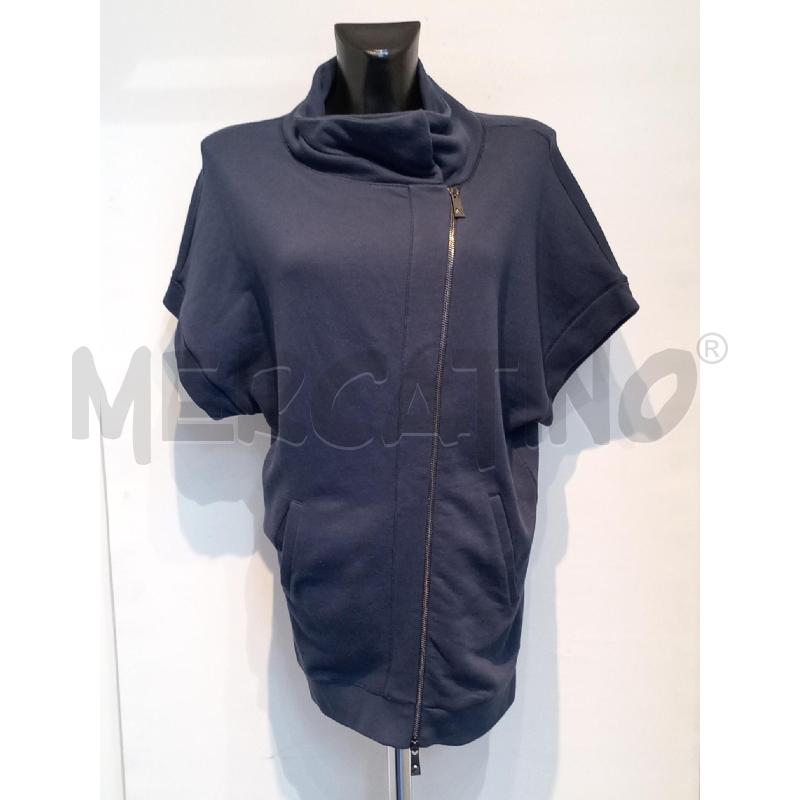 FELPA DONNA PINKO MANICHE CORTE BLU  | Mercatino dell'Usato Moncalieri bengasi 1
