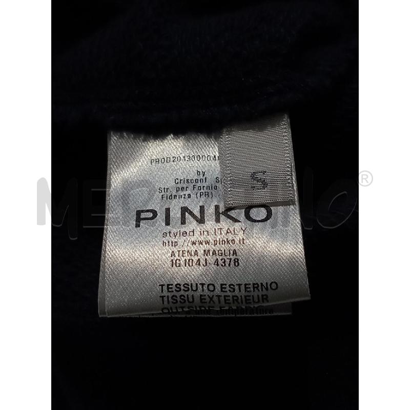 FELPA DONNA PINKO MANICHE CORTE BLU  | Mercatino dell'Usato Moncalieri bengasi 5