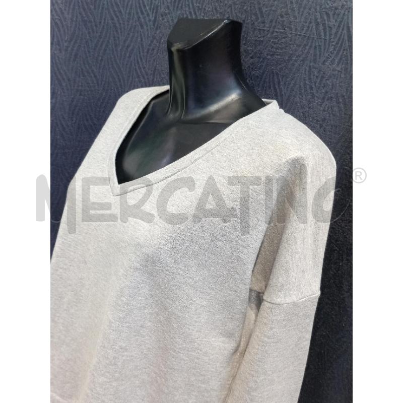 FELPA DONNA TWIN SET ARGENTATA SCOLLO V | Mercatino dell'Usato Moncalieri bengasi 3