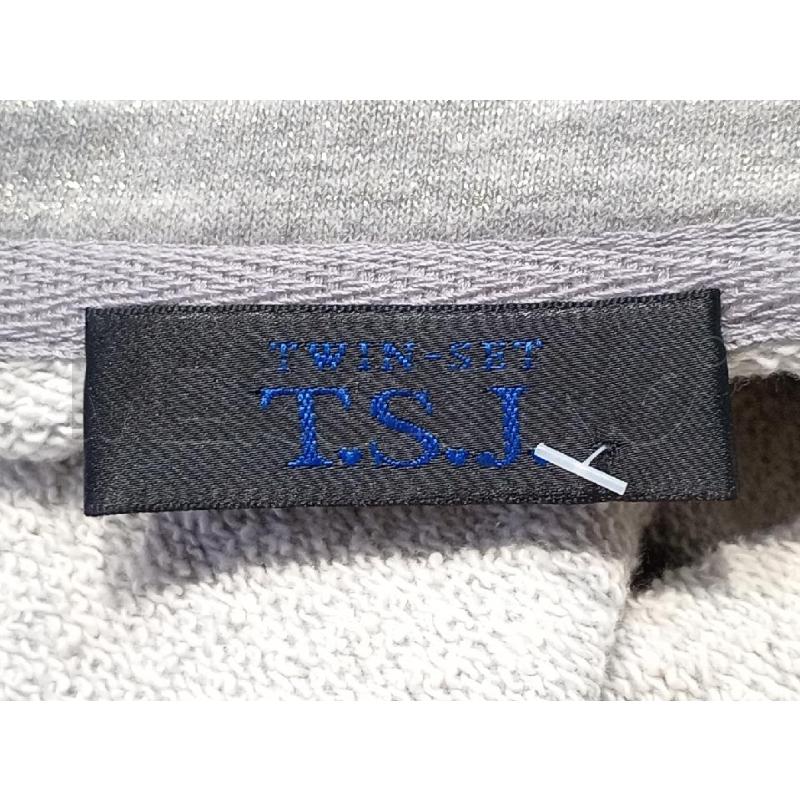 FELPA DONNA TWIN SET ARGENTATA SCOLLO V | Mercatino dell'Usato Moncalieri bengasi 5