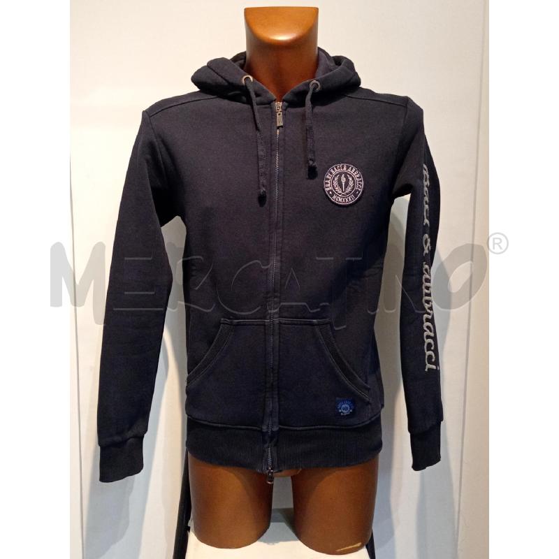 FELPA UOMO BACI&ABBRACCI BLU CON CAPUCCIO CHIUSURA ZIP  | Mercatino dell'Usato Moncalieri bengasi 1