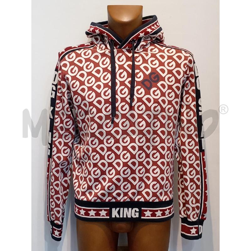 FELPA UOMO DOLCE & GABBANA ROSSO LOGO BIANCO | Mercatino dell'Usato Moncalieri bengasi 1