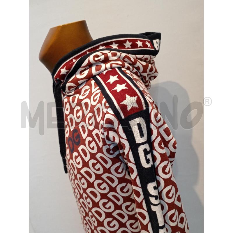 FELPA UOMO DOLCE & GABBANA ROSSO LOGO BIANCO | Mercatino dell'Usato Moncalieri bengasi 3