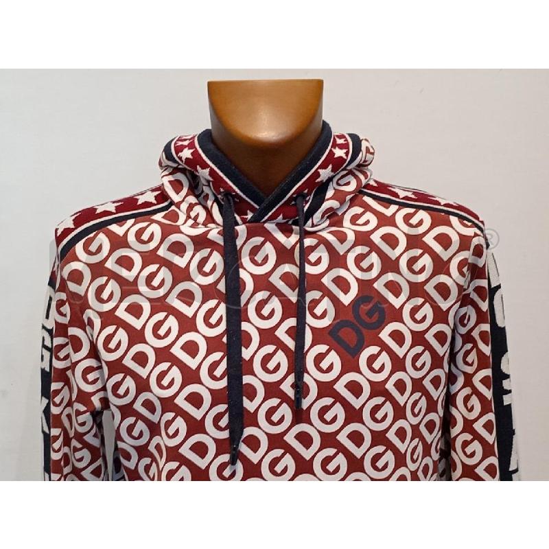 FELPA UOMO DOLCE & GABBANA ROSSO LOGO BIANCO | Mercatino dell'Usato Moncalieri bengasi 4