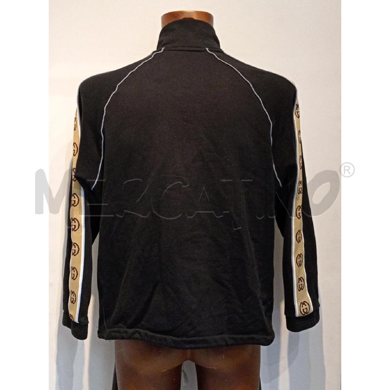 FELPA UOMO GUCCI NERA LOGO MANICA MARRONE | Mercatino dell'Usato Moncalieri bengasi 2
