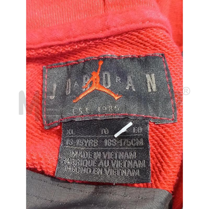 FELPA UOMO JORDAN ROSSO NERA | Mercatino dell'Usato Moncalieri bengasi 5