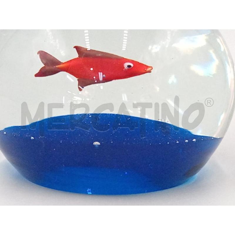FERMA CARTE VETRO SOFFIATO PESCE INTERNO  | Mercatino dell'Usato Moncalieri bengasi 3