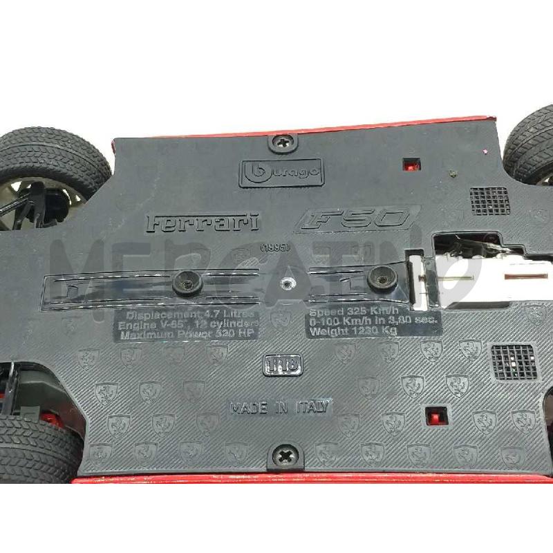 FERRARI F50 BURAGO 1:18 SPIDER VERNICIATURA E PARABREZZA GRAFFIATI  | Mercatino dell'Usato Moncalieri bengasi 5