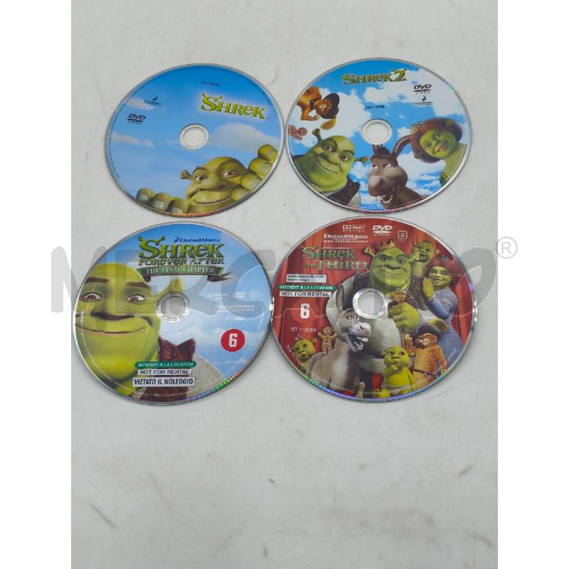 FILM COFANETTO SHREK LA STORIA COMPLETA DREAMWORKS 4 DVD | Mercatino dell'Usato Moncalieri bengasi 5