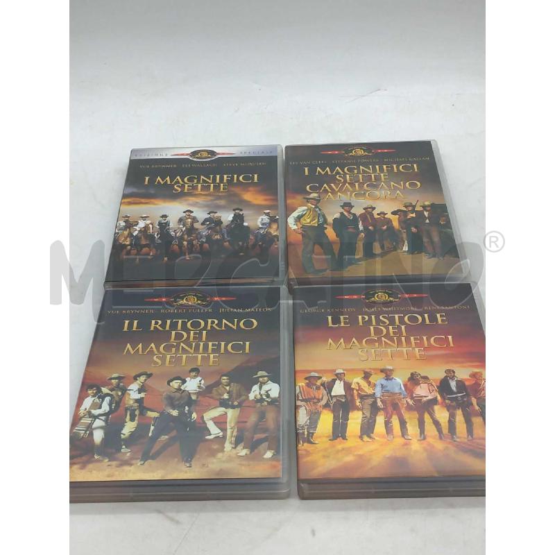 FILM I MAGNIFICI SETTE COLLECTION 4 DVD COFANETTO DA COLLEZIONE | Mercatino dell'Usato Moncalieri bengasi 3
