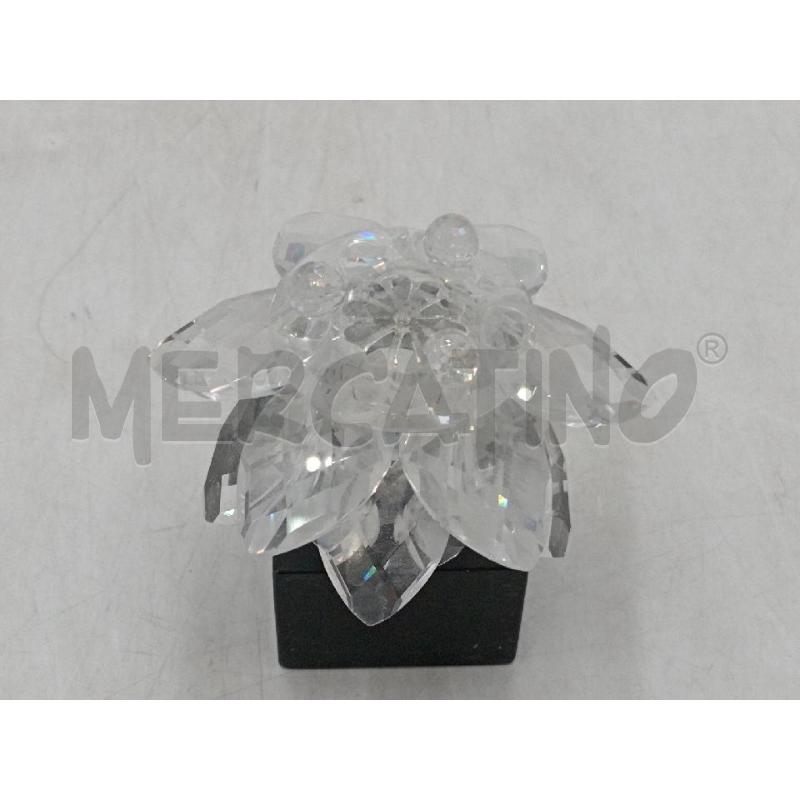 FIORE PORTA CANDELA CRISTALLO SWAROVSKI C/CANDELINA  | Mercatino dell'Usato Moncalieri bengasi 4