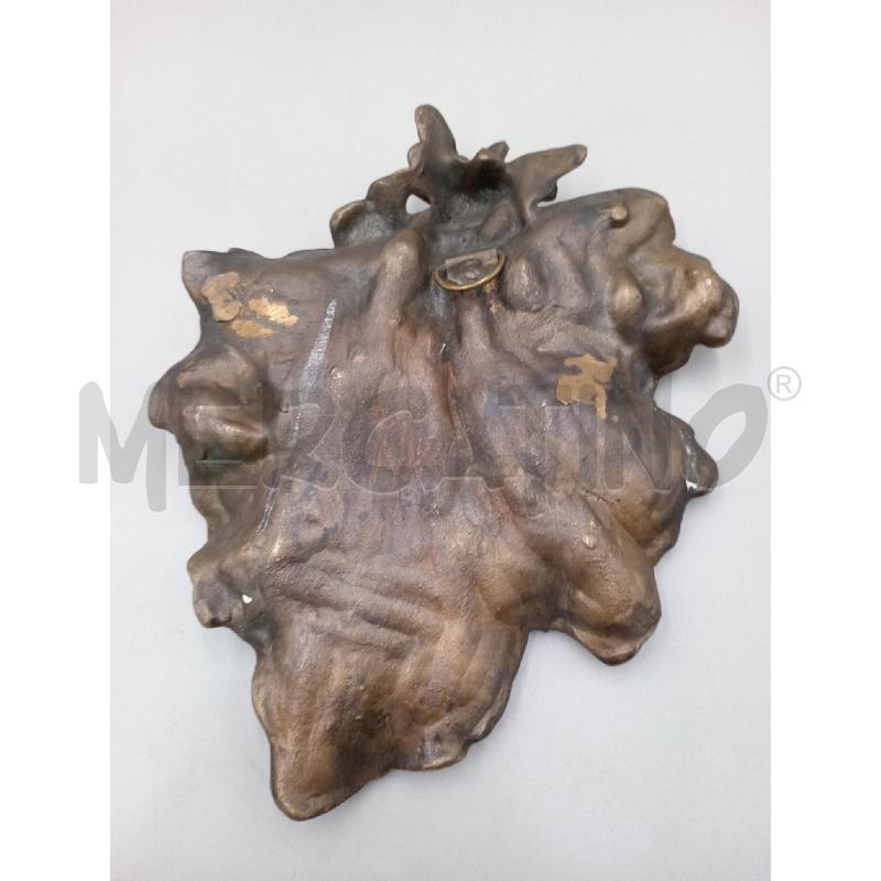FOGLIA BRONZO CON FANCIULLA SUONATRICE  | Mercatino dell'Usato Moncalieri bengasi 5