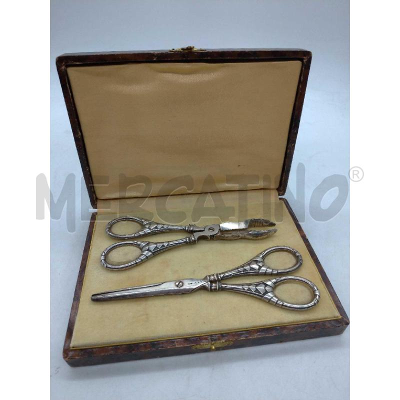 FORBICE COPPIA EPOCA CON SCATOLA MANICO SILVER | Mercatino dell'Usato Moncalieri bengasi 1